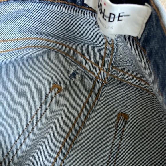 NWT AGOLDE Toni Mid Rise Straight Leg Jeans Size 25 - Picture 15 of 16